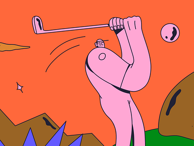 Golf comic comics design digital illustration funny illustration illustrator offthewall photoshop