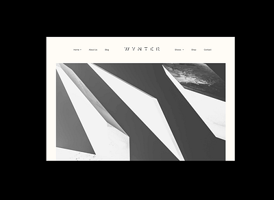 Wynter Gallery Brand Identity Design Website art black branding bw design gallery geometric graphic design icon logo mark vector web design white