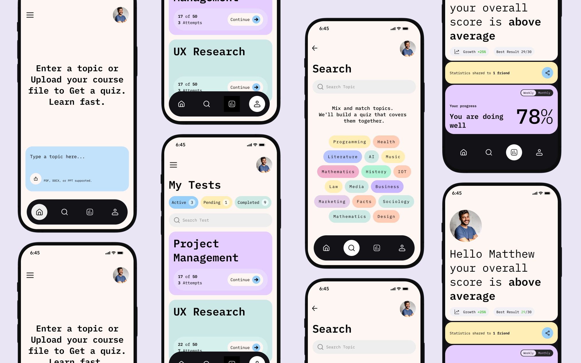 MindGrip – AI-Powered Learning App ai powered brutalism homepage neo brutalism ui