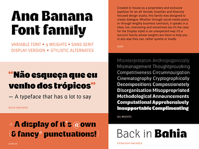 Ana Banana - Typeface bold brazil display graphic design type typography