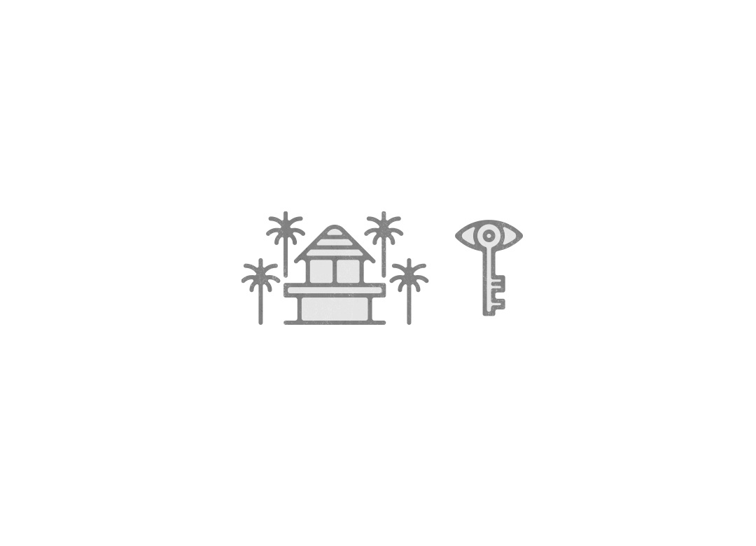 RB021 beach colombia graphic design hotel icon illustration jungle paradise pictogram system vector