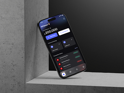 Dark Mode Finance App UI darkmode design fintech ui