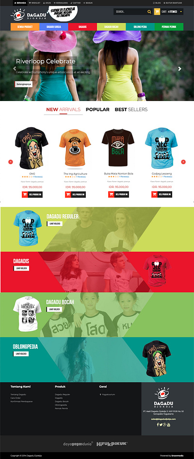 Dagadu: E-Commerce Platform for Yogyakarta Merchandise ecommerce ui ux website