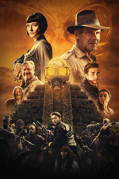 Indiana jones and the kingdom of the crystal skull branding creative design film movie poster movies photoshop art photoshop manipulation