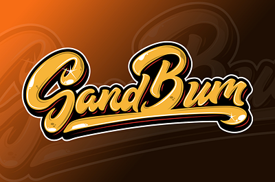SandBum Lettering branding clothing design graphic design hand lettering lettering logo vector