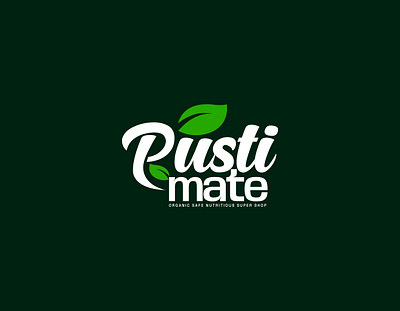 Organic Logo Design, nature, food logo | Pustimate Logo design branding food logo graphic design green leaf leaf leaf logo logo logo design minimal minimalist nature logo organic organic logo pustimate simple