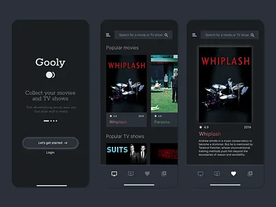Movie App concept animation graphic design motion graphics ui