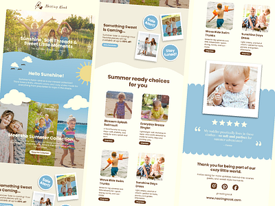 Nesting Nook Newsletter (Personal Project) ad ads branding design ecommerce email figma graphic design marketing modern newsletter sale