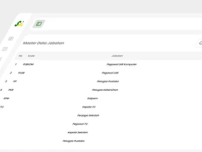 SIMAN – Master Data of Positions cleandesign cleanui design siman ui uidesign webdesign