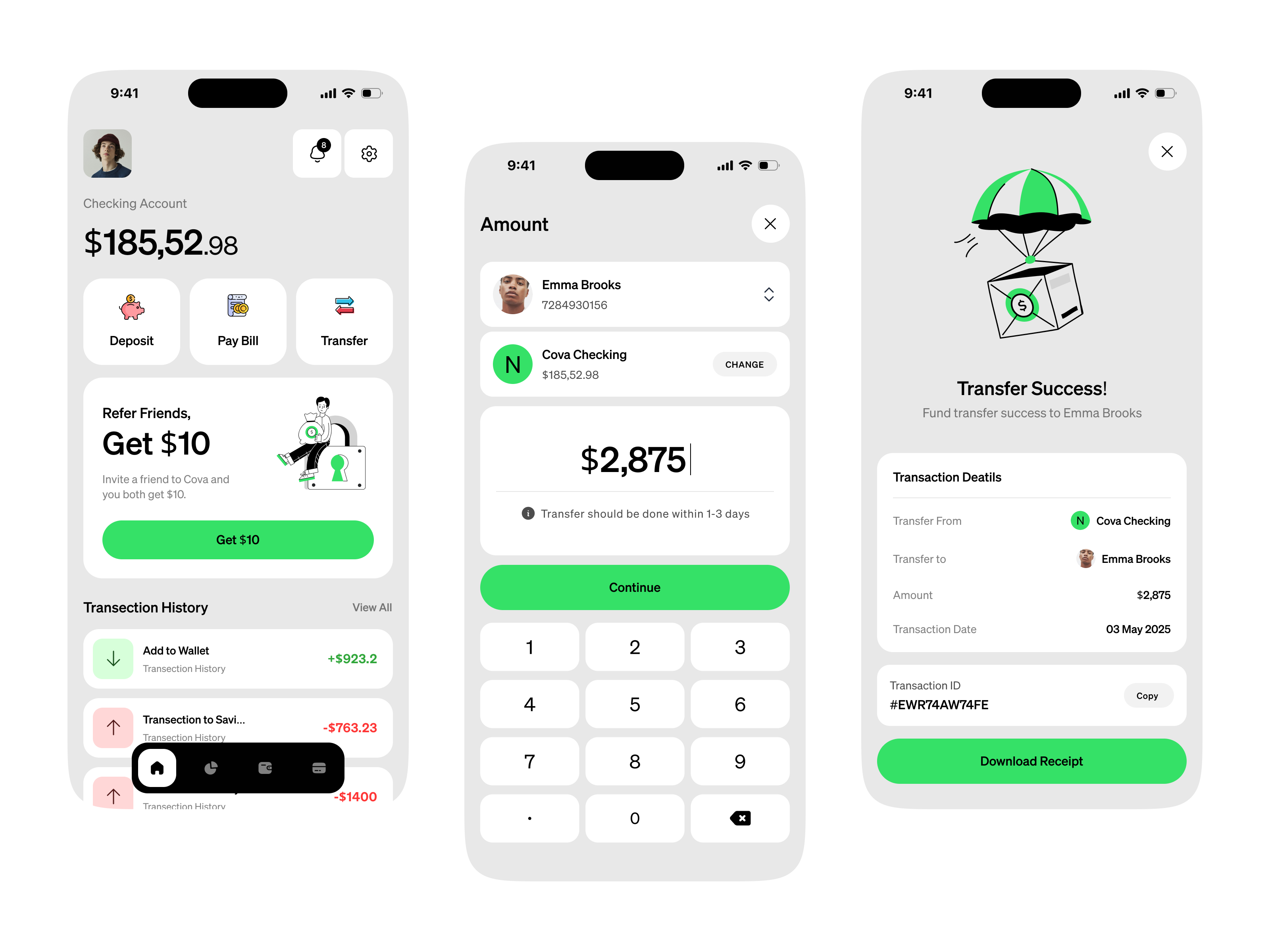 Finance Mobile App Design app app design application bank finance finance app financial fintech mobile app money money transfer payment payment app send money transaction ui