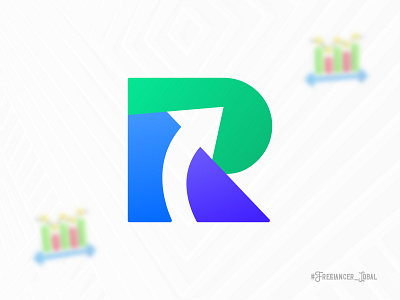 R Logo arrow brand identity branding flat futuristic graphic design growth icon letter logo logo logo design logo designer logos logotype marketing logo modern logo monogram r logo tecclips web3