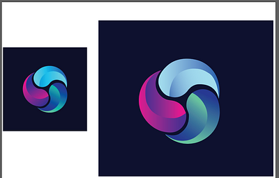 Logo Tracing With Gradient gradient graphic design logo tracing