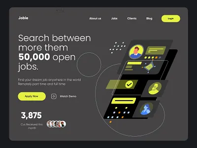 Job Search Landing page amazing new website design awesome website design best website design black website design brilliant website design creative and website design creative website design dark website design dribbble website design dubai website design ghulam website design great website design job search website design likewise website design modern website design my website design new website design uae website design upnow studio website design upnow website design