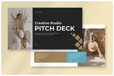 Creative Studio Pitch Deck Presentation Template template