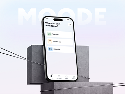 Moode app design calendar figma journal entry kmphitech mobile app design pomodoro counter task management todo app trending ui user experience user interface