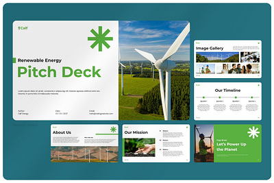 Calf Renewable Energy - Pitch Deck Presentation Template template