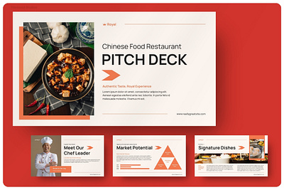 Royal Chinese Food Restaurant – Pitch Deck Presentation Template template