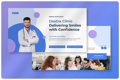Dextra Dental Clinic - Pitch Deck Presentation Template modern