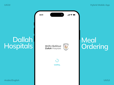 Dallah Hospitals Patient Meal Ordering design hybrid mobile app mobile application mobile design react ui ux