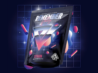 Remember Valley 🌴 80s brand identity branding california cannabis chrome graphic design grid illustration jeffrey dirkse marijuana packaging retro retrowave shine synthwave vector visual identity weed