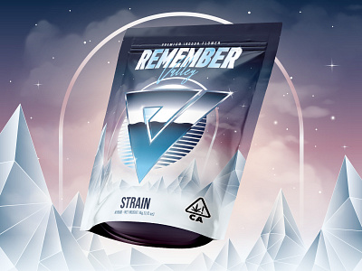 Remember Valley 🌴 1980 80s brand design brand identity branding california chrome digital art graphic design illustration jeffrey dirkse logo marijuana packaging retrowave shine synthwave vector visual identity weed