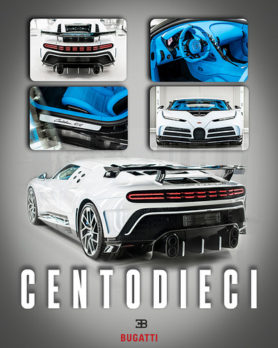 BUGATTI Centodieci - Poster Design adobe artist branding bugatti design designer graphic design graphicdesigner photoshop poster