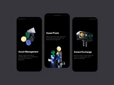 Blockchain guidance page design ui