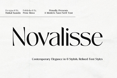 Novalisse 3d animation branding font graphic design logo motion graphics sans serif font sanserif ui wedding
