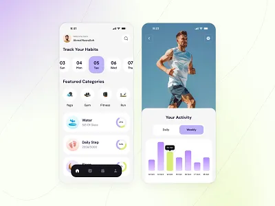 Habit Tracking App android challenge habit habit app habit building habit tracker habit tracker app habit tracking habit tracking app habits health interface ios lifestyle mood mvp organize organizing tracker tracking