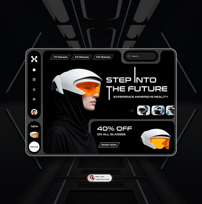 Futuristic web design UI inspiration app design design figma ui ui design uiux user interface web design