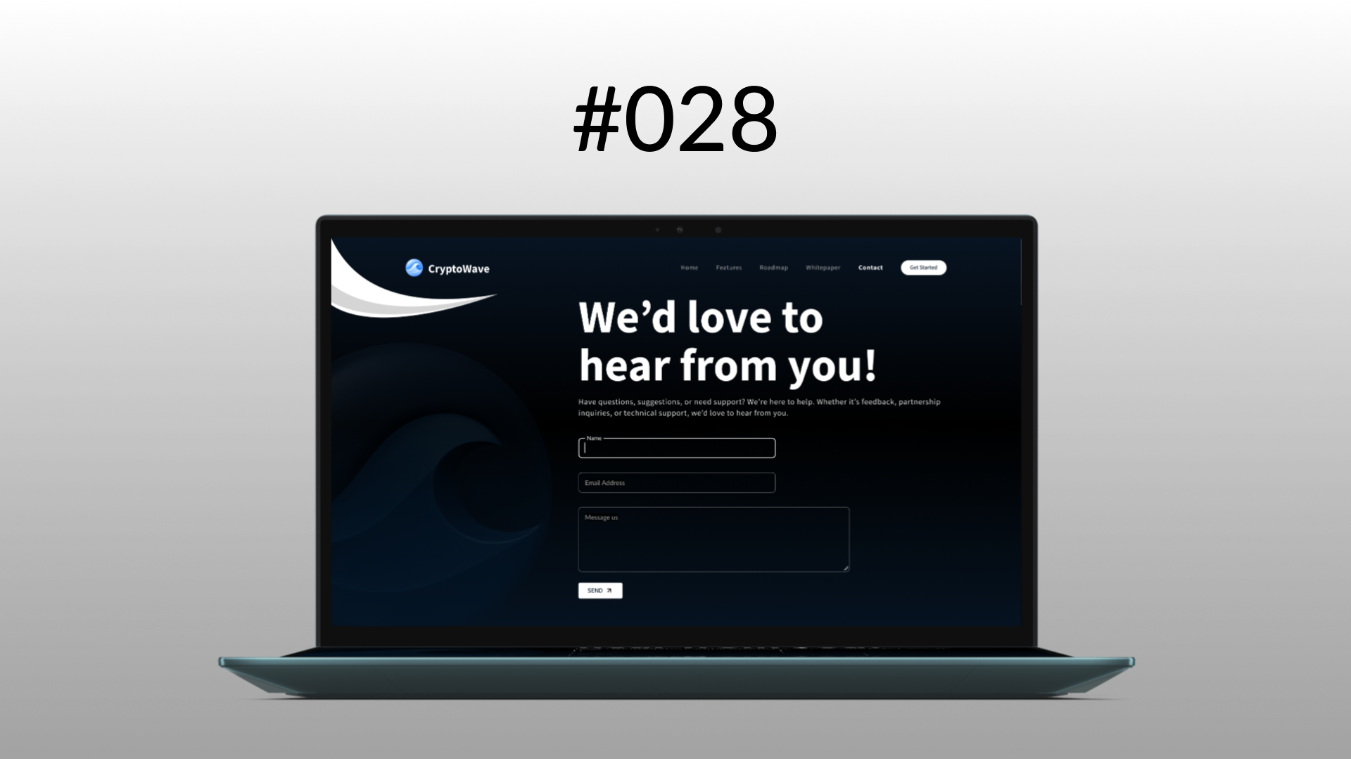 Contact Page #DailyUI #028 #KinWebb contact page contact page daily ui contact us design frontend homepage kinwebb minimalist ui web design