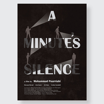 A minute's silence A movie poster Directed by Mohammad Pourriah