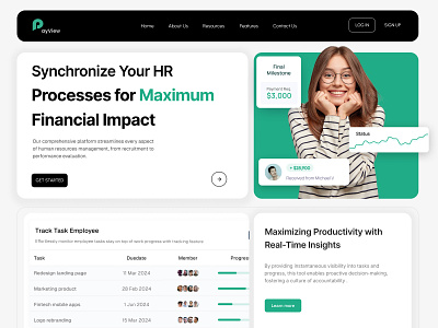 Fianance Website/ Landing Page charts clean clean layout creative design design 2020 finance website design flows illustration landing page minimal minimal website design mobile app mobile ui modern landing page modern website design