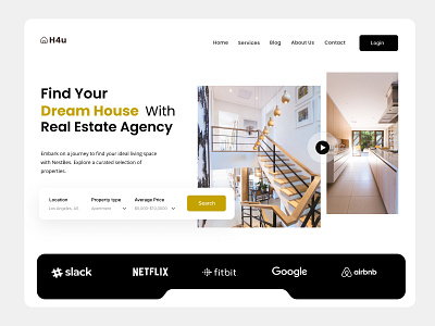 Propert Website/ Landing Page adobe xd clean creative design design 2020 housing website illustration minimal minimal website design mobile app mobile ui modern website design property landing page property website real estate website design shopify website web app