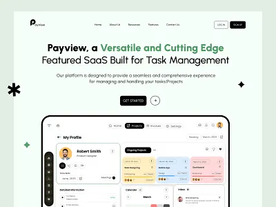Saas Website/ Landing Page adobe xd charts clean clean website creative creative webiste dashboard design 2020 illustration landing page managment website minimal minimal work mobile app mobile ui modern website saas landing page saas websiite