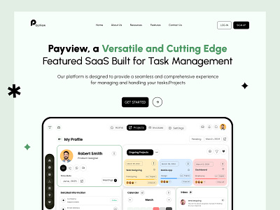 Saas Website/ Landing Page adobe xd charts clean clean website creative creative webiste dashboard design 2020 illustration landing page managment website minimal minimal work mobile app mobile ui modern website saas landing page saas websiite
