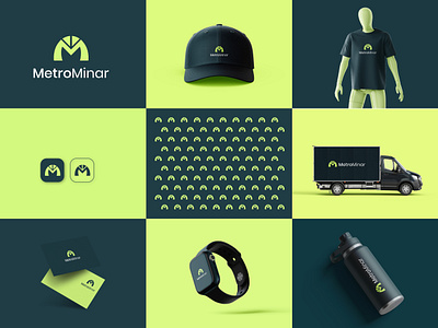 MetroMinar Logo & Brand Identity Design (Unused) brand identity branding graphics design logo design metrocity metrominar