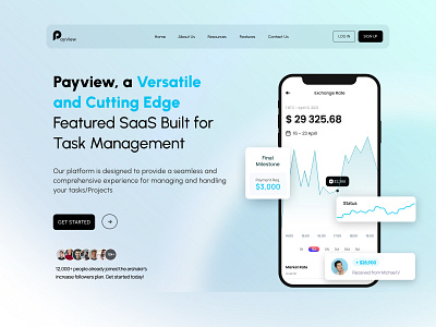 Finance Website/ Landing Page adobe xd banking landing page banking website clean clean website design creative design 2020 finance landing page minimal mobile app mobile ui modern website design ui website