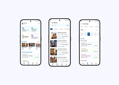 Aged Care Mobile App aged care figma mobile ui user experience user interface ux