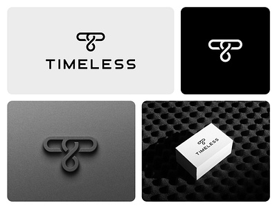 Letter T timeless logo design brand identity branding infinity letter t logo logo design minimal modern timeless