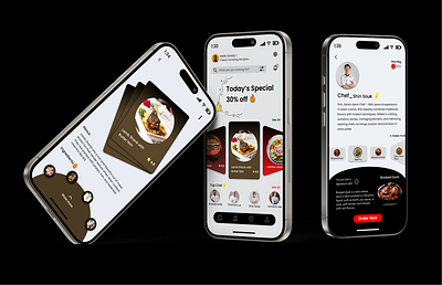 Smart Serve – Restaurant App Interface Design appdesign appui asthetic designapp figma figma design foodapp fooddeliveryui portfolio restaurant ui uxdesign
