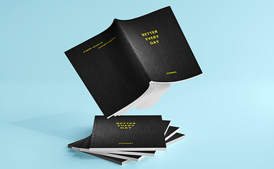Better Everyday Journal – A Tool for Daily Growth book bookcover graphic design mockups