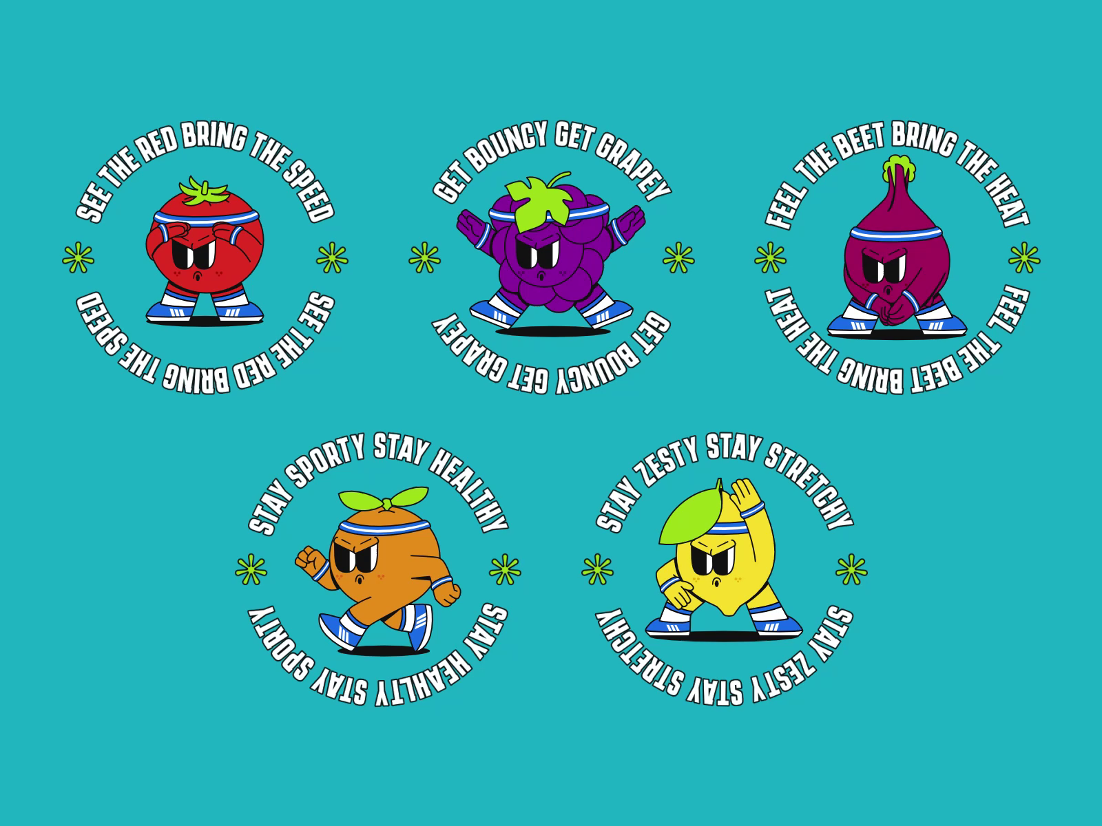 Example of Custom Retro Illustration Set