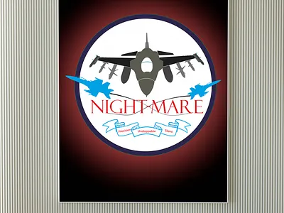NightMare Abstract Logo Design abstract logo aviationgraphicdesign badgedesign branding coraldraw graphic design jetforce logo nightmare