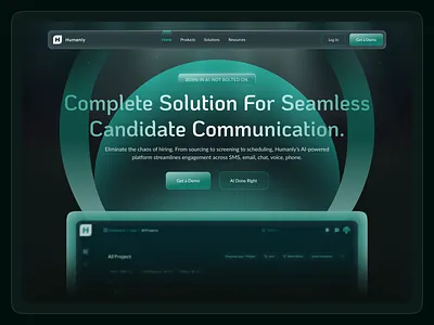 Ai Landing Page Design ai ai landing page ai landing page design ai website artificial intelligence beautiful landing page dark landing page ui design web design website website design
