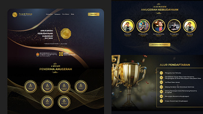 Anugrah Kebudayaan DIY: Honoring Yogyakarta's Cultural Artists concept figma landingpage ui ux