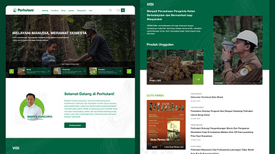 Perhutani: Sustainable Forest Management for a Better Future concept figma ui ux website