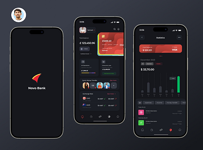 novo bank app design bank app banking app figma