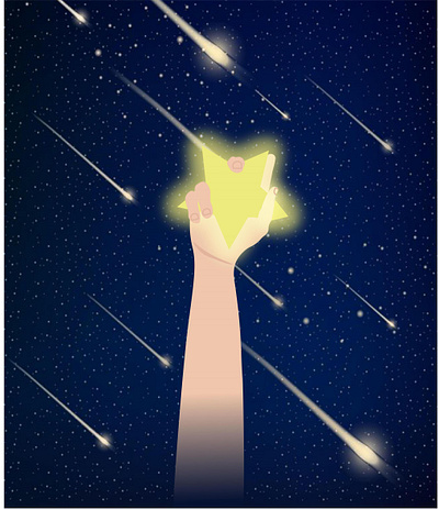 Звездопад (Starfall) illustration vector