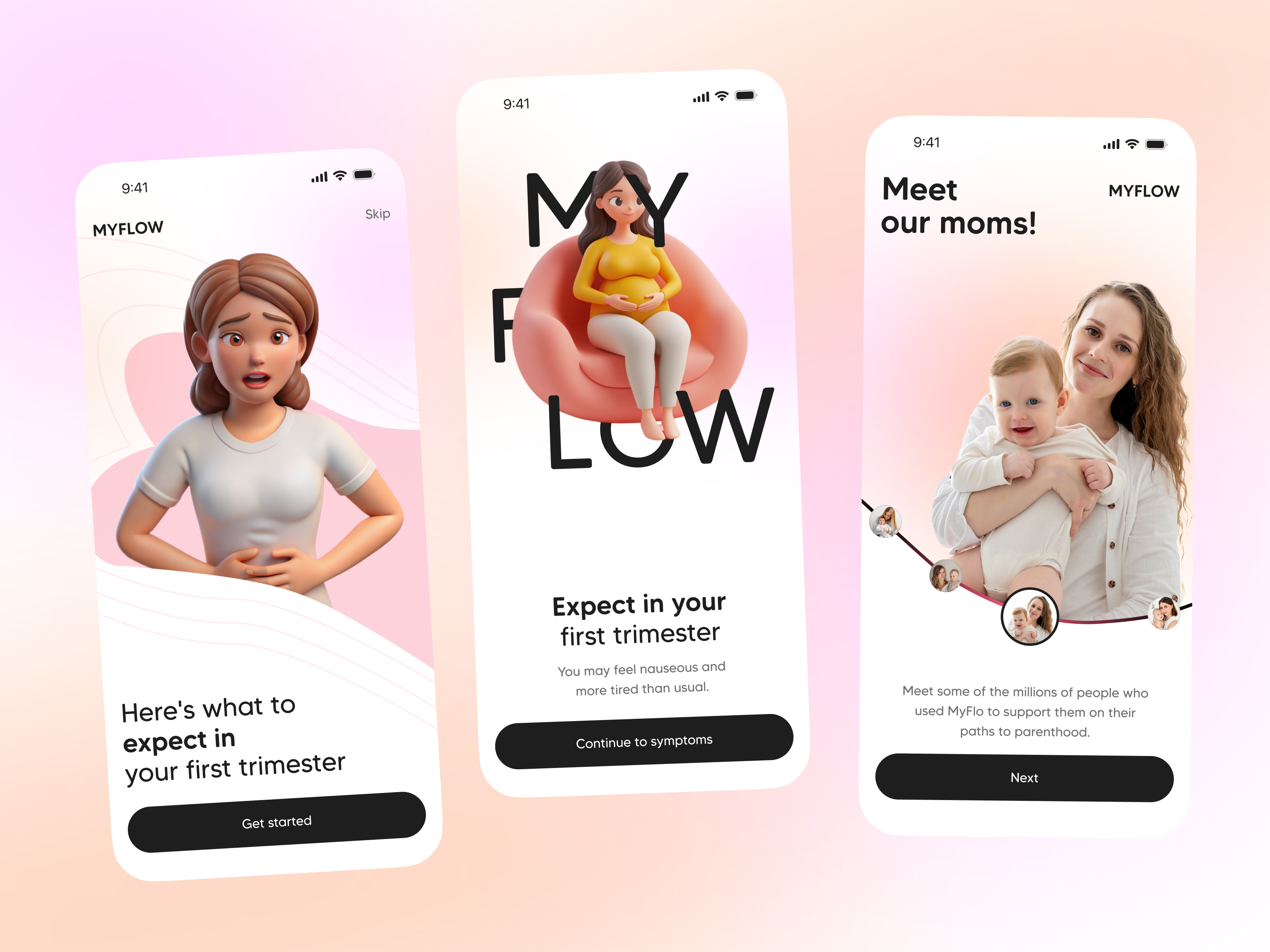 Example of Pregnancy And Period Tracker Mobile App